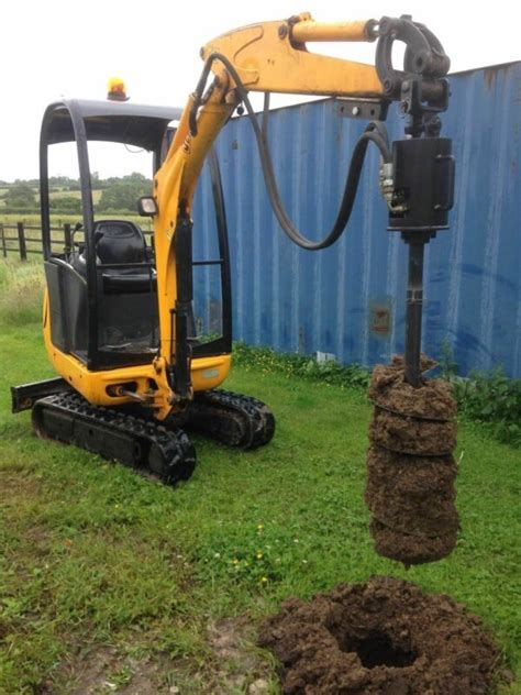 auger head for mini excavator|mini digger post hole auger.